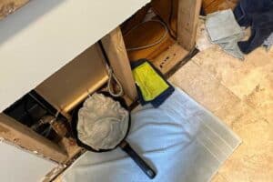 fridge leak damage albany park